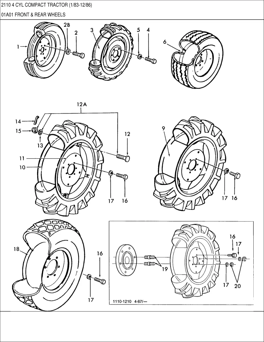 Ford 2110 4 Cylinder Compact Tractor Parts Manual preview page 5