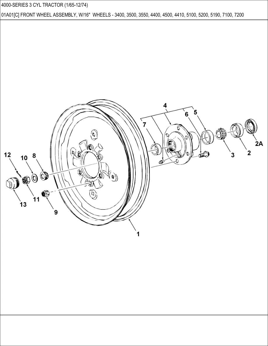 Ford 4000 3 Cylinder Tractor Parts Manual preview page 6