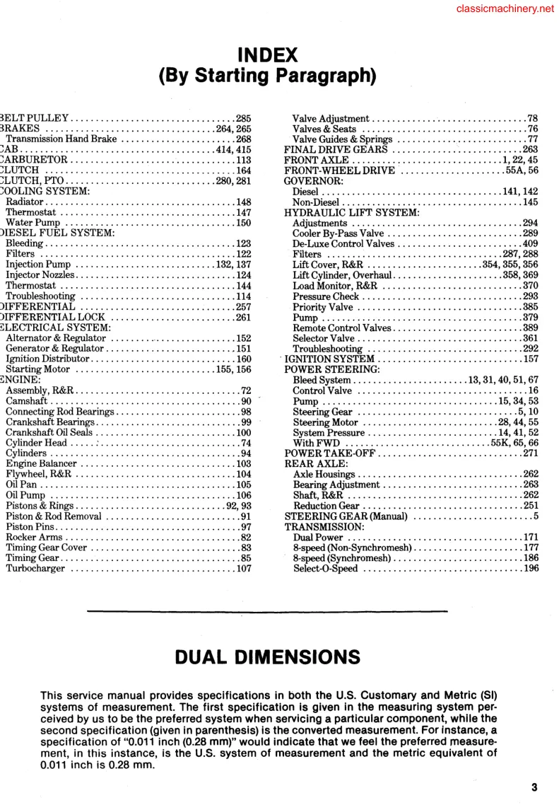 Ford 6600/6610/6700/6710 Tractor Service & Repair Manual preview page 3