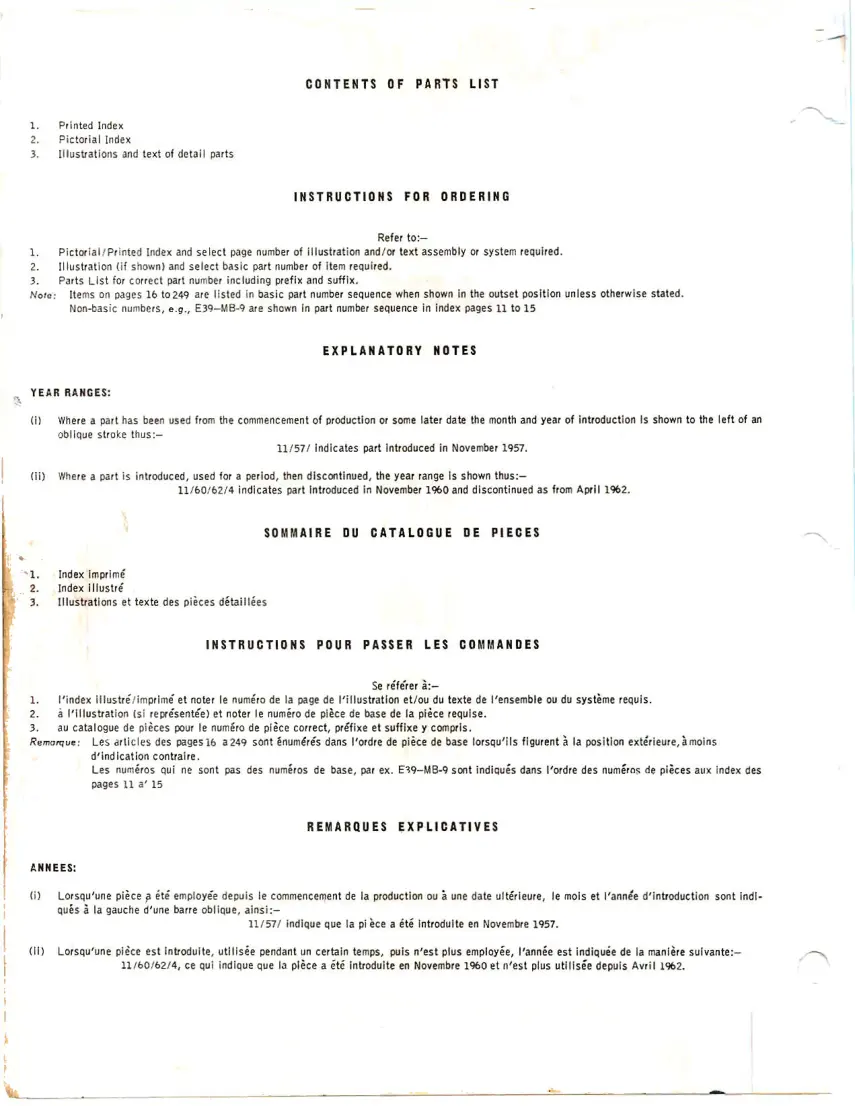 Fordson 1952-1965 Major Super Tractor Parts Manual preview page 2
