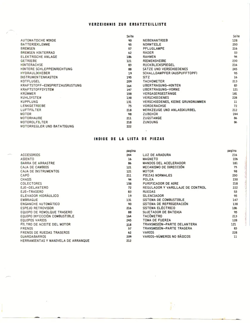 Fordson 1952-1965 Major Super Tractor Parts Manual preview page 5