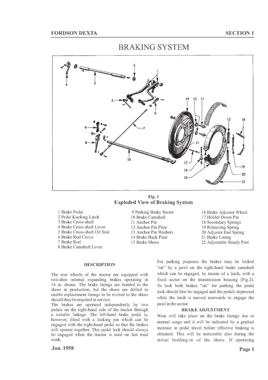Fordson Dexta/Super Dexta Tractors Parts Manual preview page 3