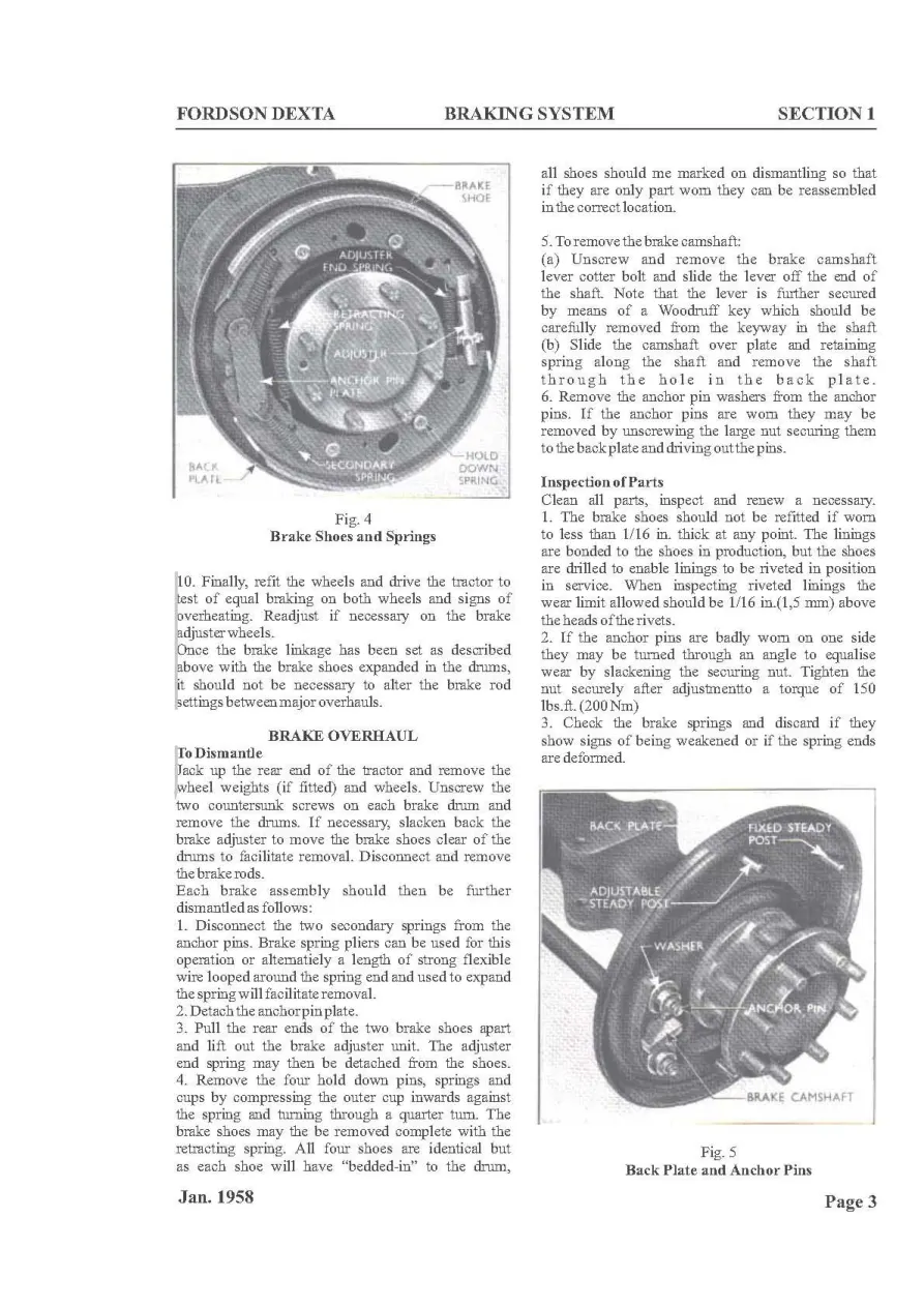 Fordson Dexta/Super Dexta Tractors Parts Manual preview page 5