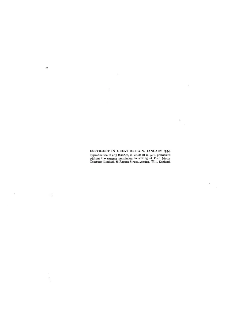 Fordson Major 1952-1958 Tractor Service & Repair Manual preview page 5