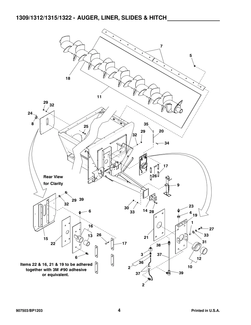 Gehl 1309 1312 1315 1322 Scavenger Manure Spreaders Parts Manual preview page 6