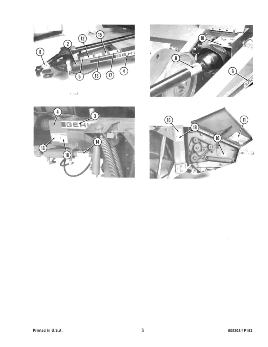 Gehl 2140/2170 Mower Conditioner Parts Manual preview page 5