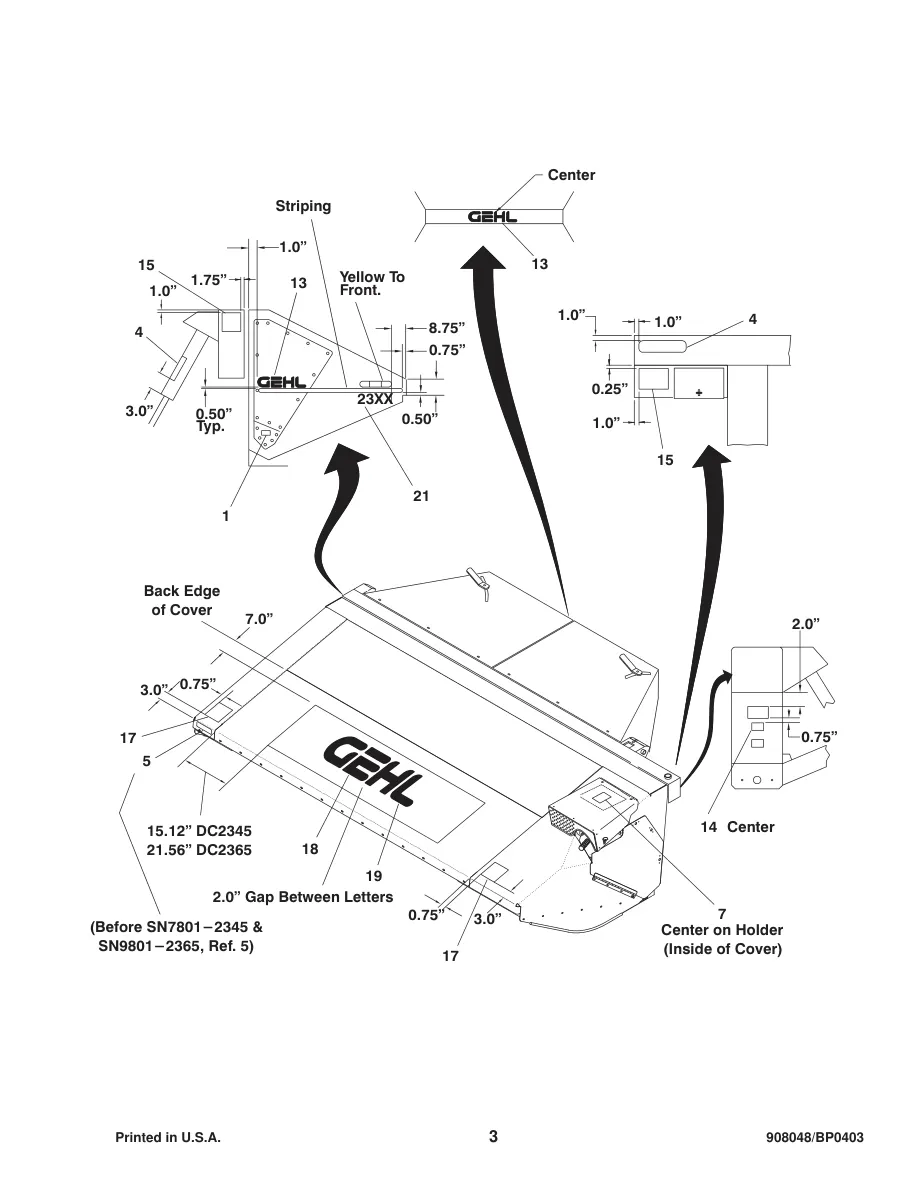 Gehl 2345/2365 Disc Mower Conditioner Parts Manual preview page 5