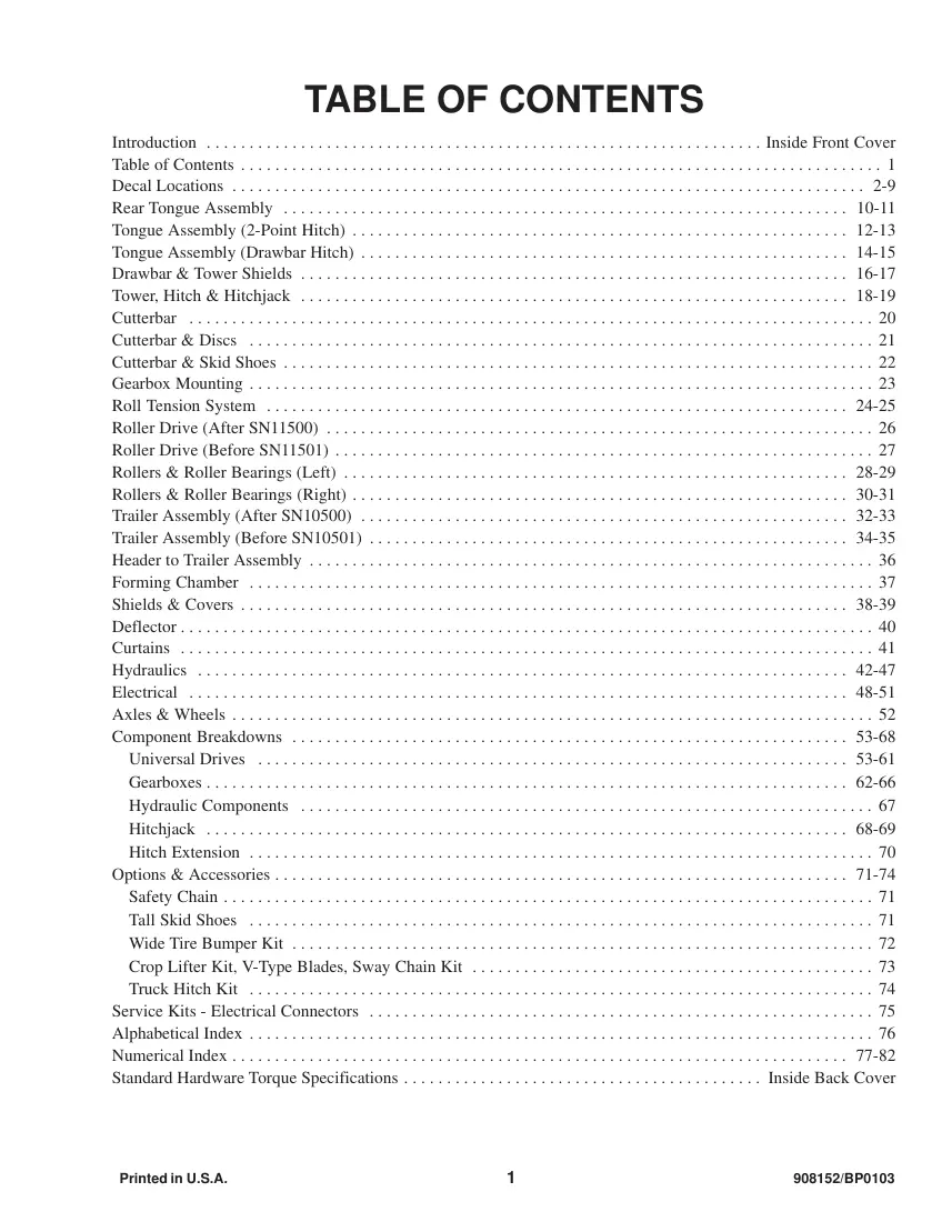 Gehl 2412 Disc Mower Conditioner Parts Manual preview page 3