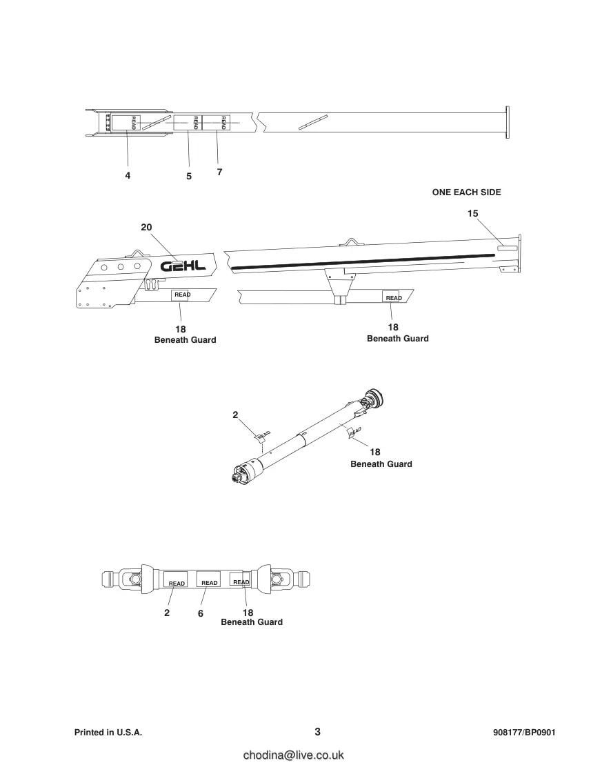 Gehl 2415/2418 Disc Mower Conditioners Parts Manual preview page 5
