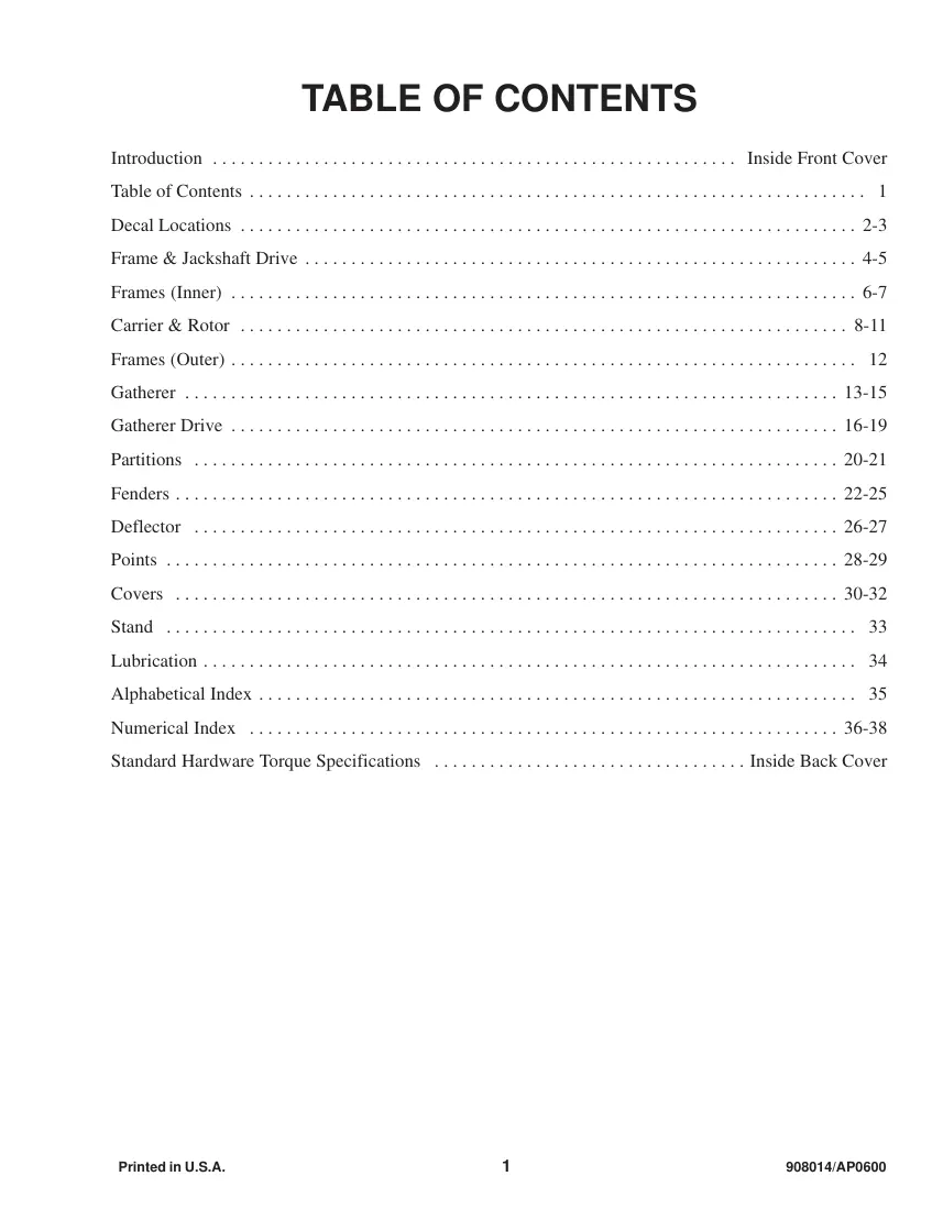 Gehl TR3038 Two Row Attachment Hay Tool Parts Manual preview page 3