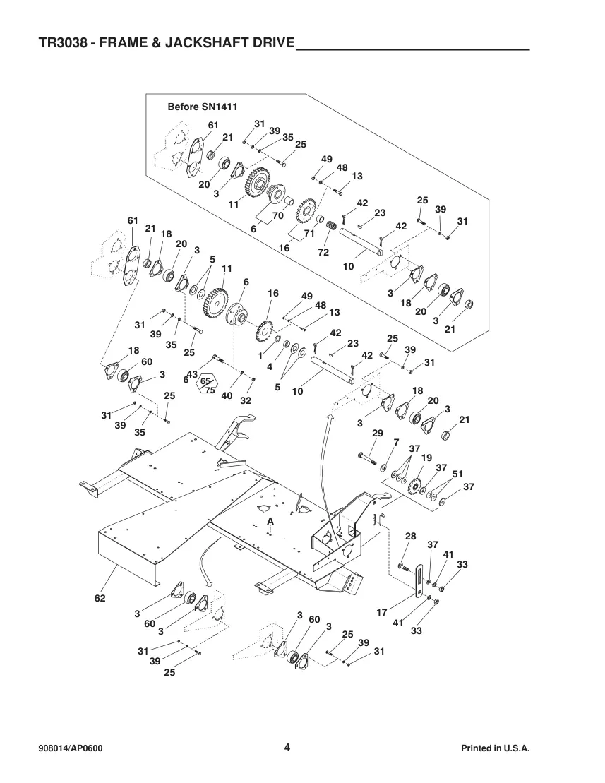 Gehl TR3038 Two Row Attachment Hay Tool Parts Manual preview page 6
