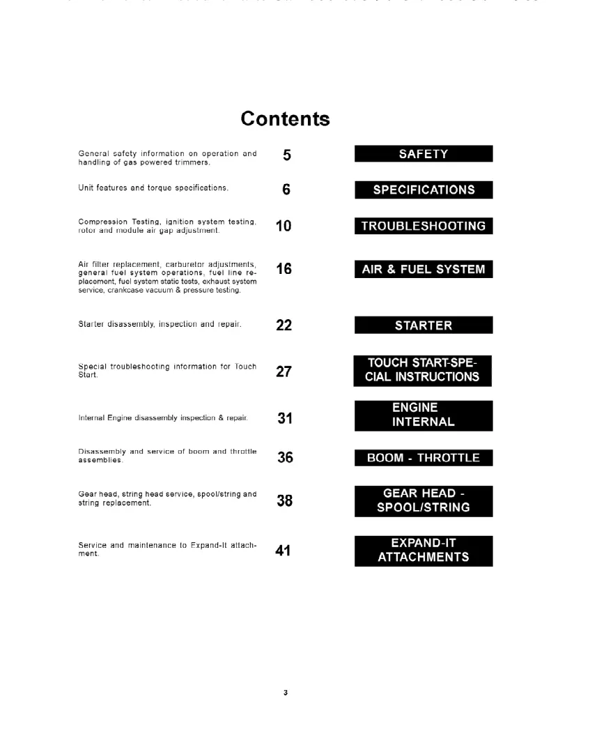 Homelite -STRING-TRIMMER Service & Repair Manual preview page 3