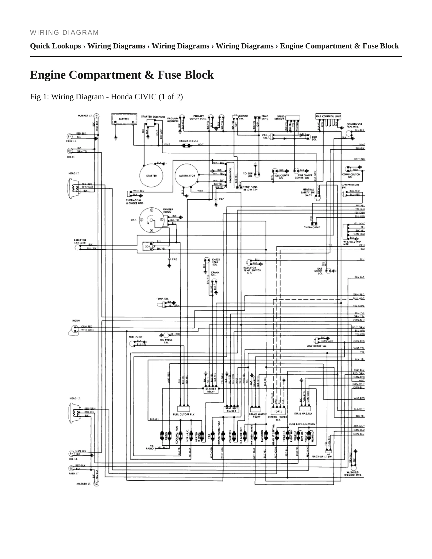 1982 Honda Civic Service and Repair Manual preview page 4