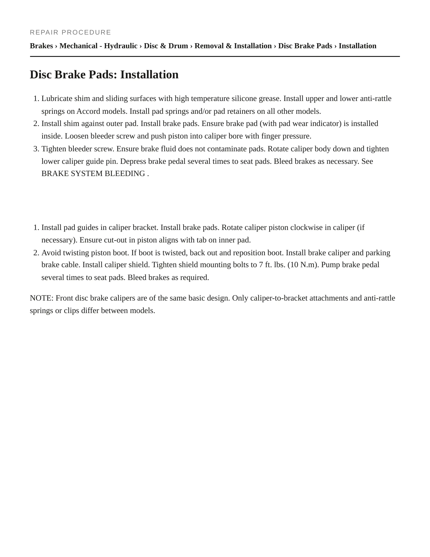 1986 Honda Accord Service and Repair Manual preview page 3