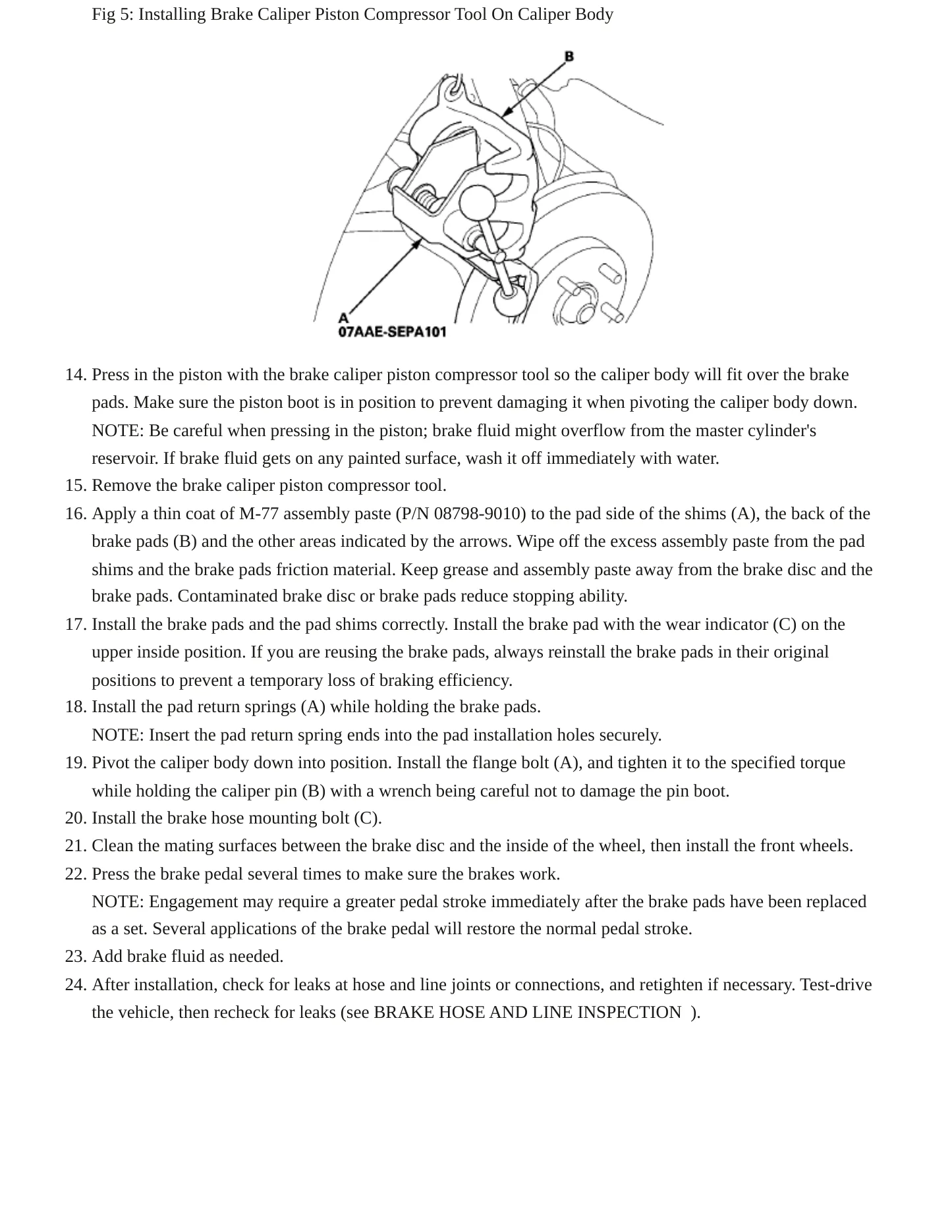 2014 Honda Crosstour Service and Repair Manual preview page 6