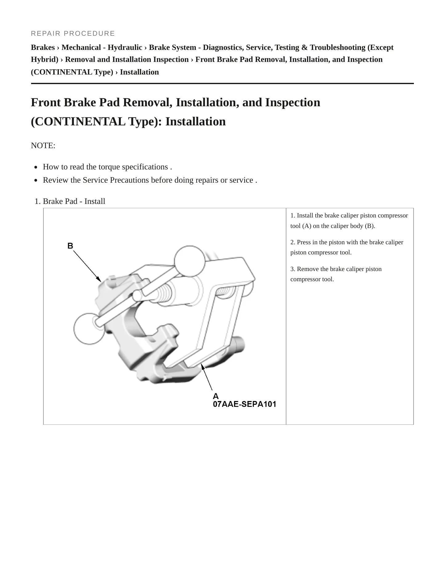 2019 Honda Accord Service and Repair Manual preview page 5