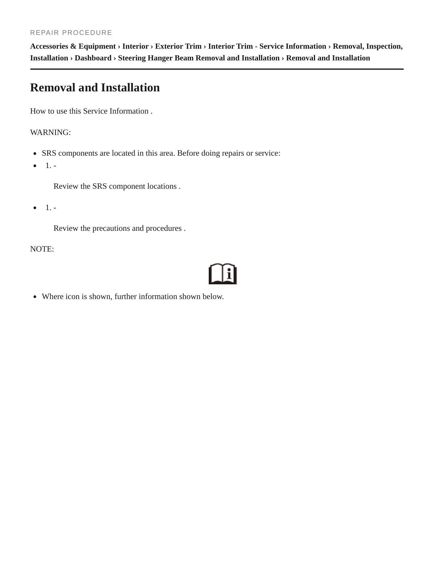 2024 Honda HR-V Service and Repair Manual preview page 4