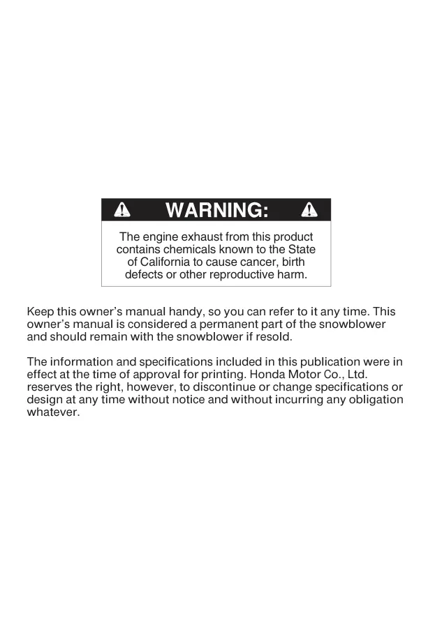 Honda Snow Thrower Machine Service & Repair Manual Set preview page 2
