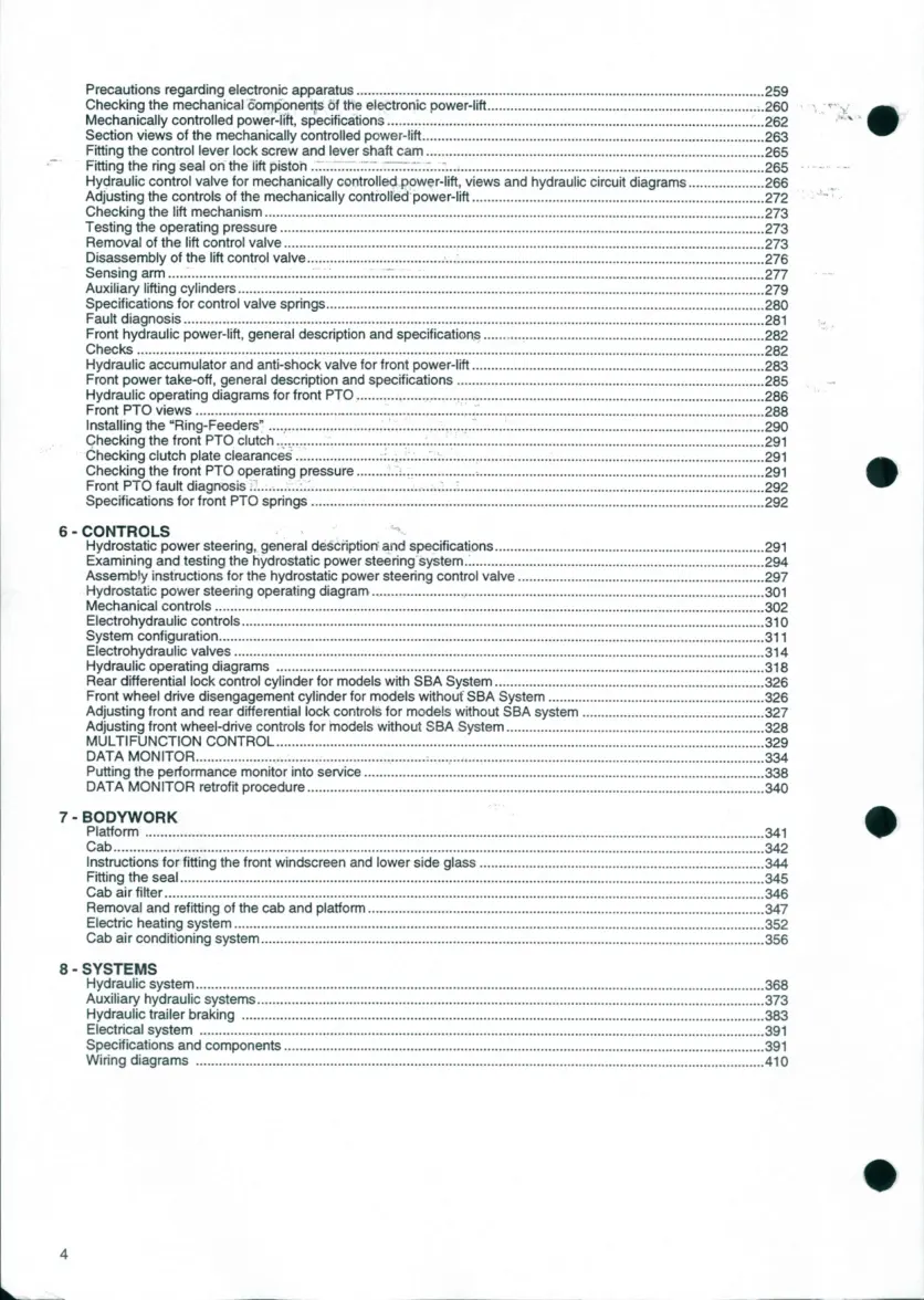 Hurlimann XT 908 909 Tractor Service & Repair Manual preview page 6