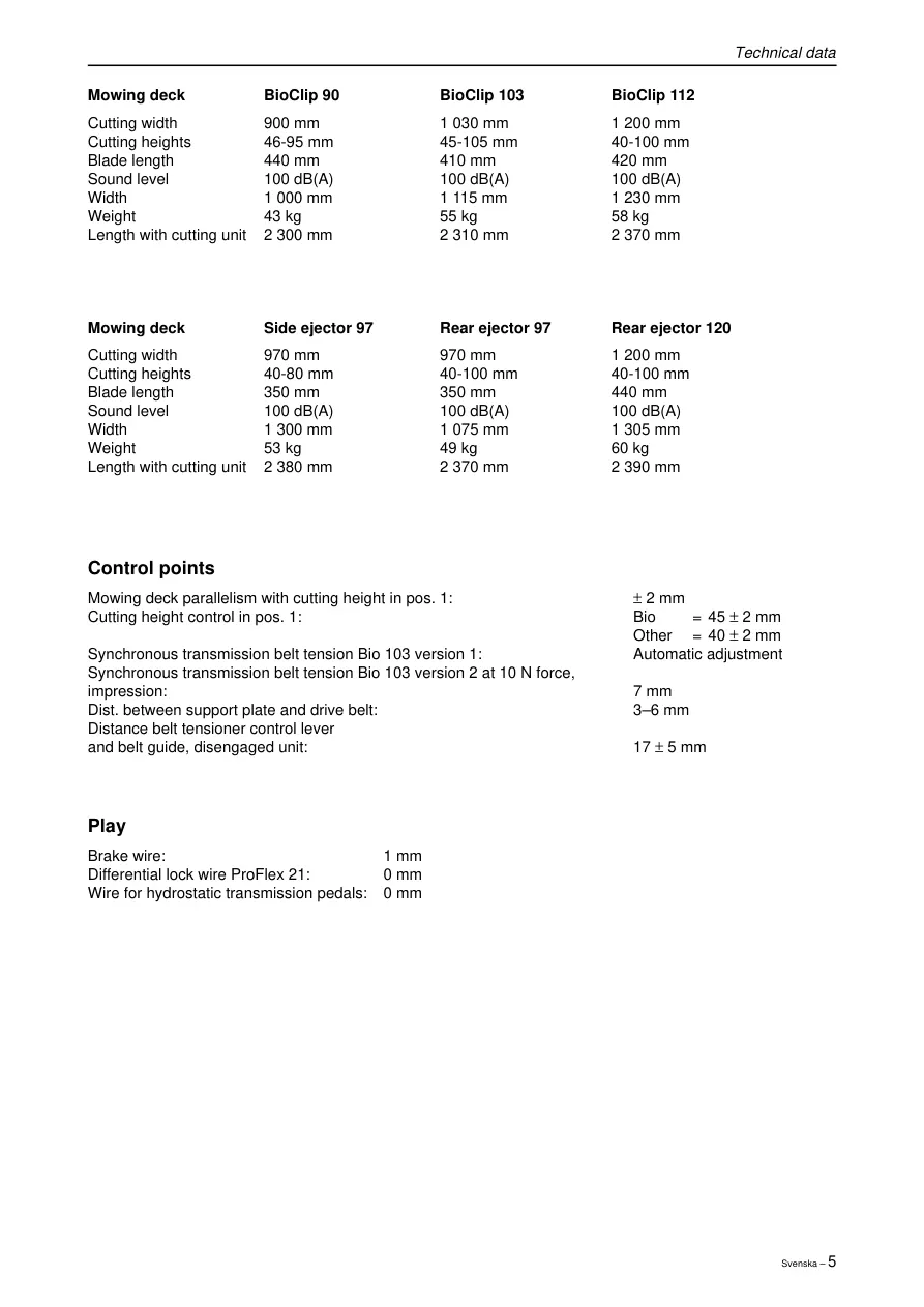 Husqvarna 2003-2004 Rider Proflex 21 Ride On Mower Service & Repair Manual preview page 6