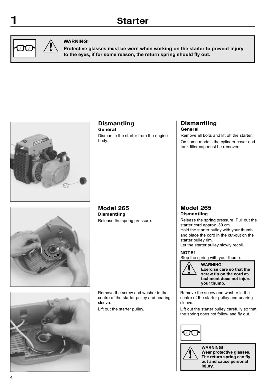 Husqvarna Brush cutters Trimmers Pruners Pruning saws Hedge Ice drills Blowers Service & Repair Manual preview page 5