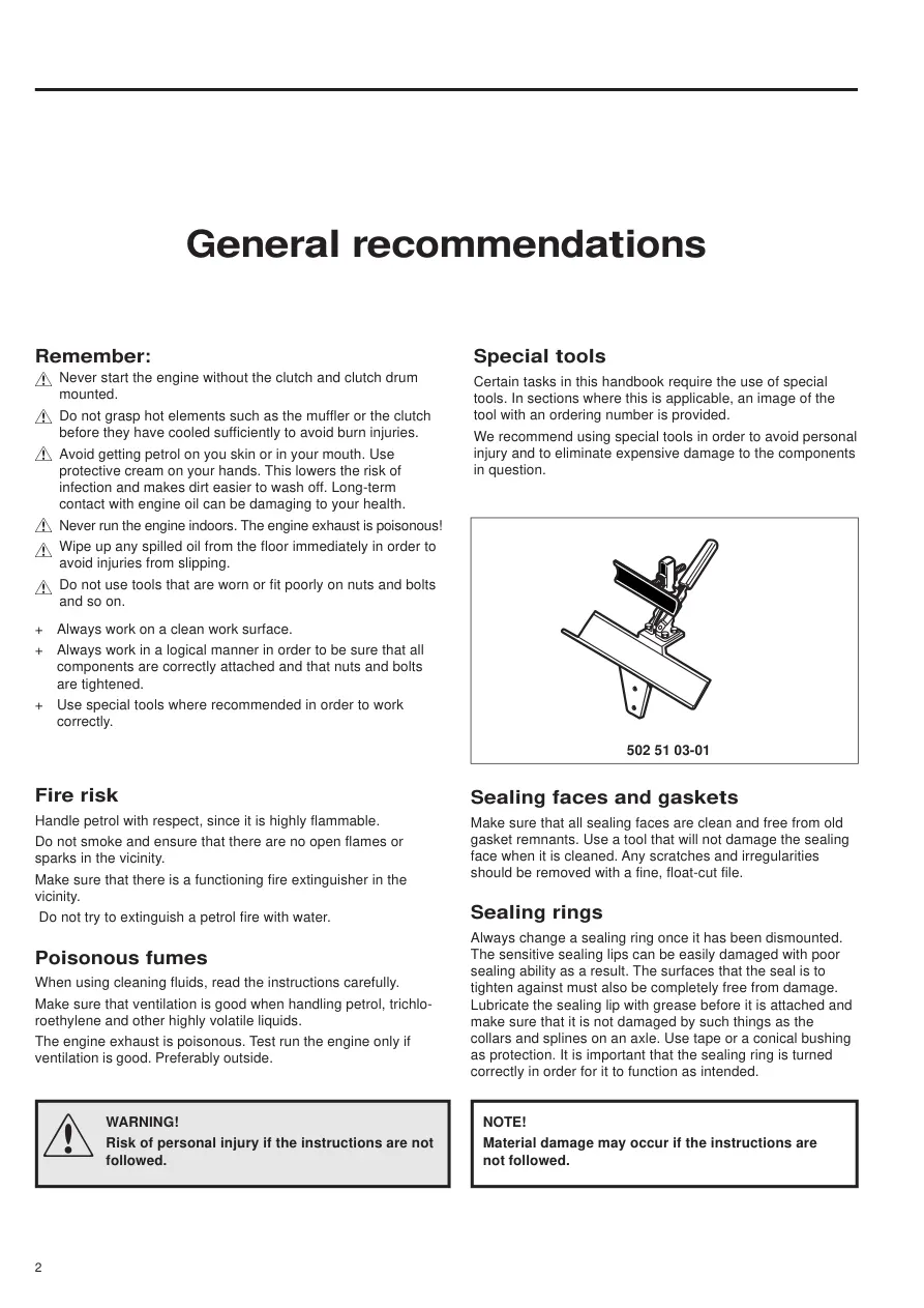 Husqvarna Brushcutter Trimmer 343R/345RX/343F/345FX/345FXT Service & Repair Manual preview page 4