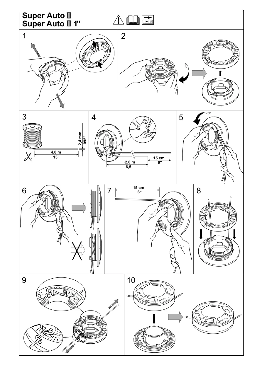 Husqvarna Trimmer heads Service & Repair Manual preview page 1