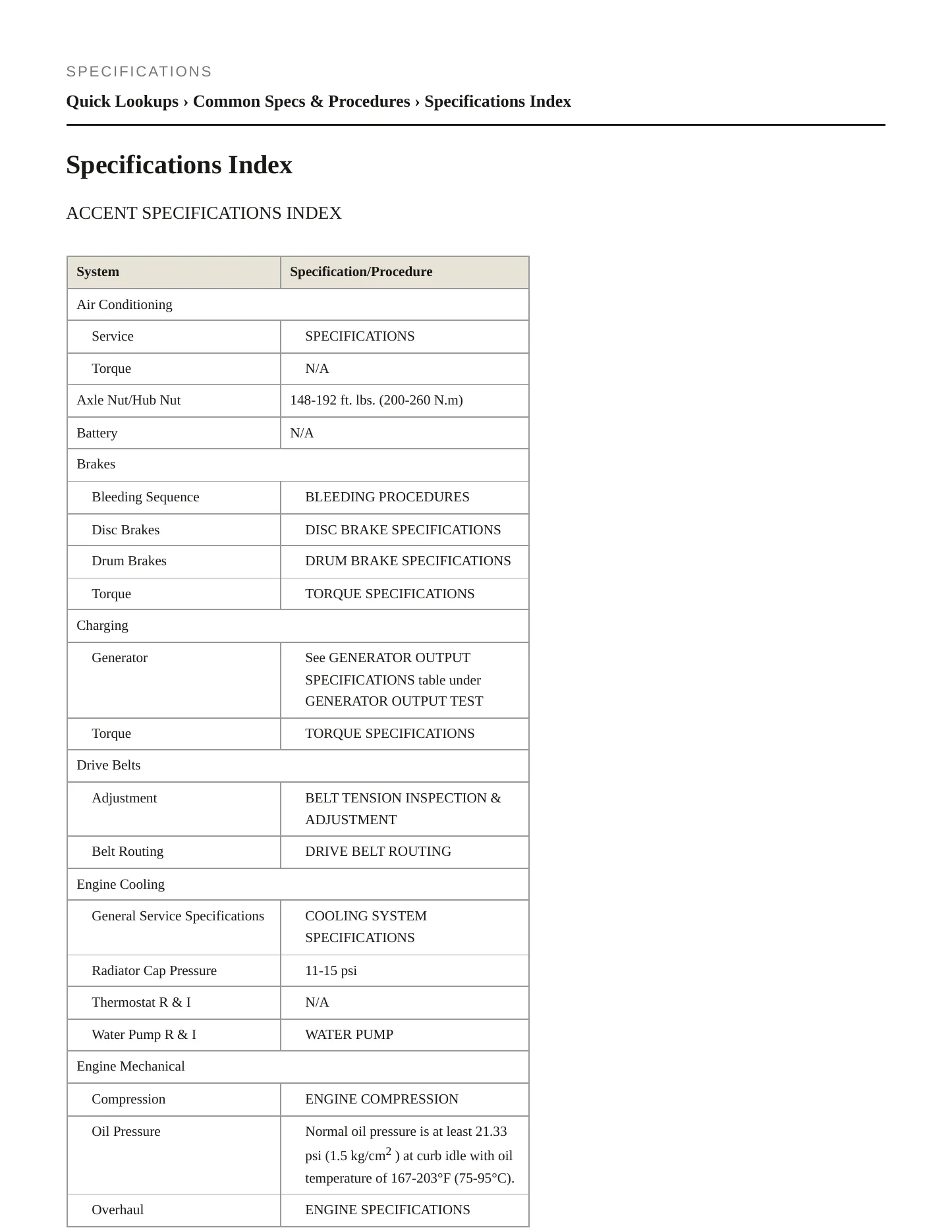 2000 Hyundai Accent service manual page 2