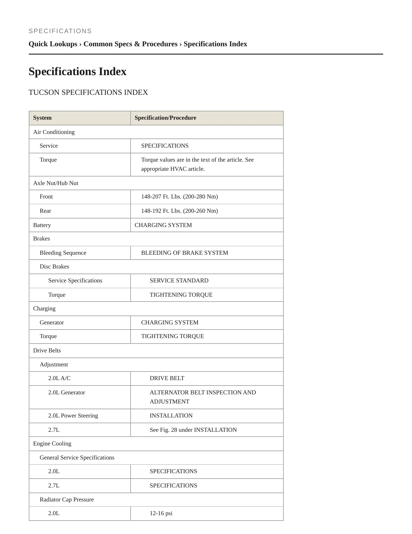 2007 Hyundai Tucson service manual page 2