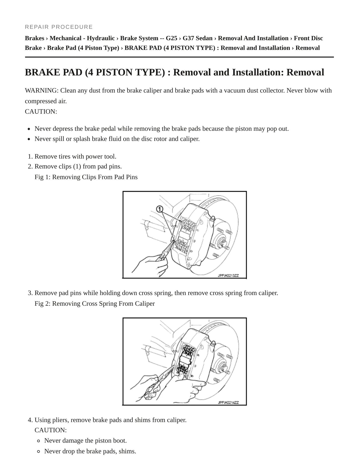 2011 INFINITI G25 Service and Repair Manual preview page 5