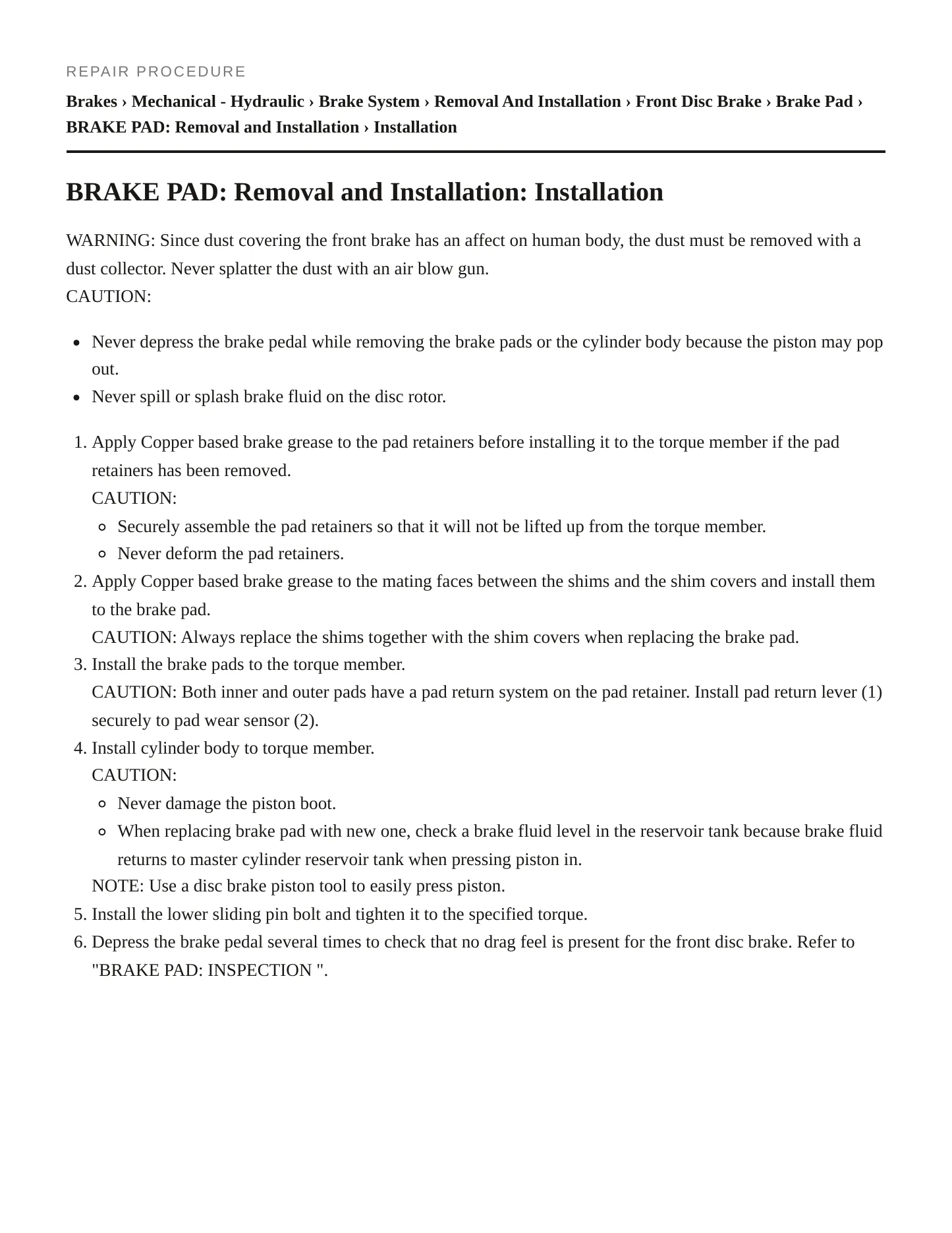 2013 INFINITI EX37 Service and Repair Manual preview page 5