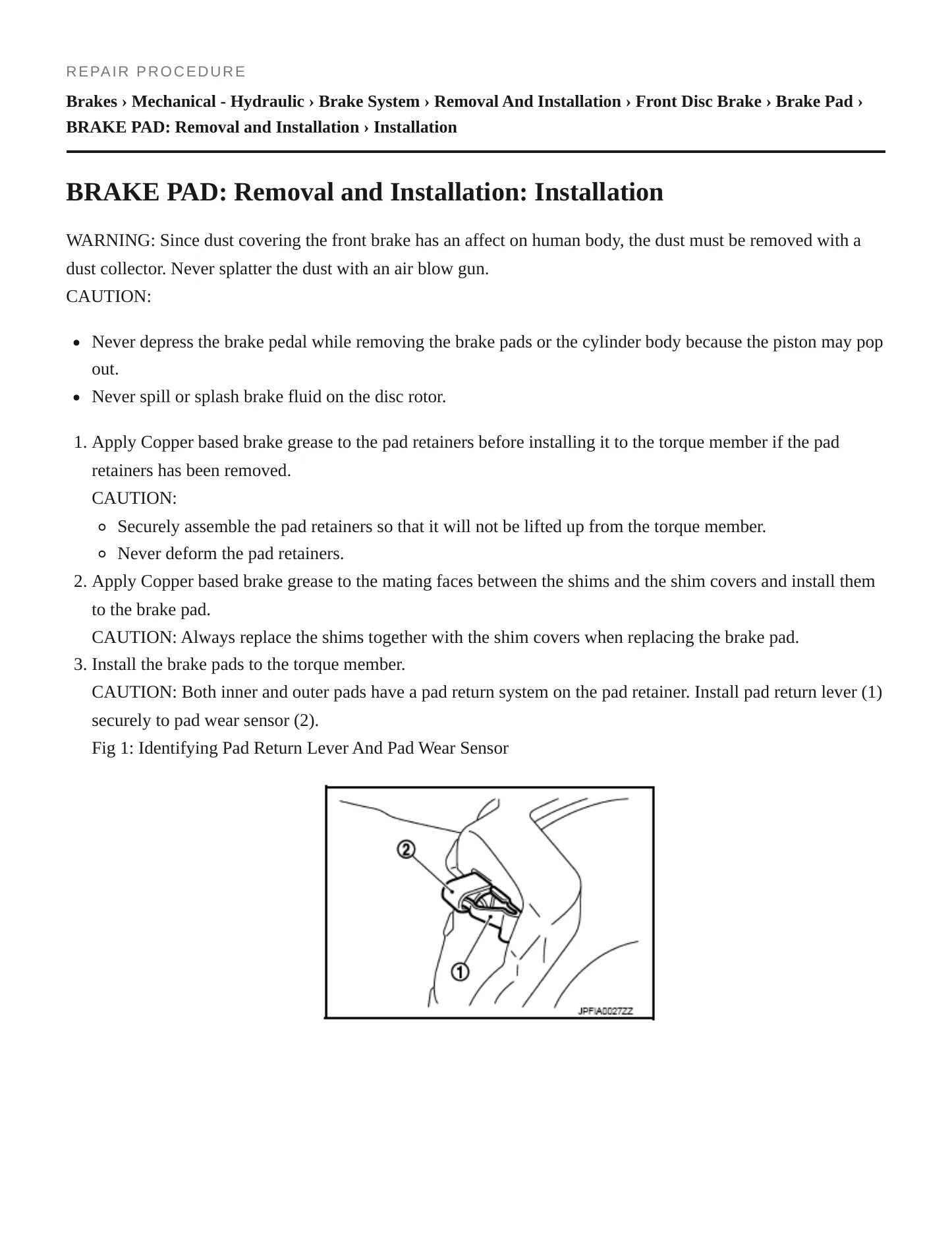 2014 INFINITI QX50 Service and Repair Manual preview page 5