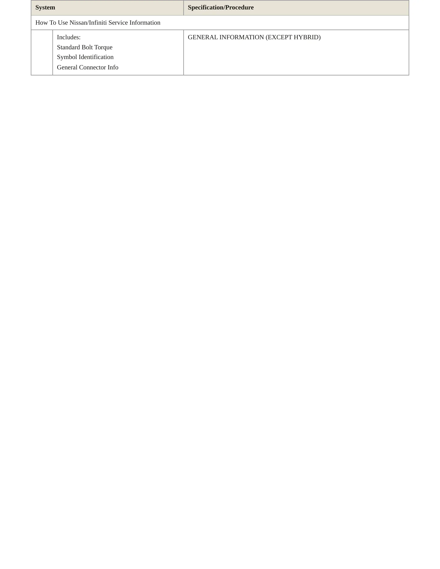 2014 INFINITI QX60 Service and Repair Manual preview page 4
