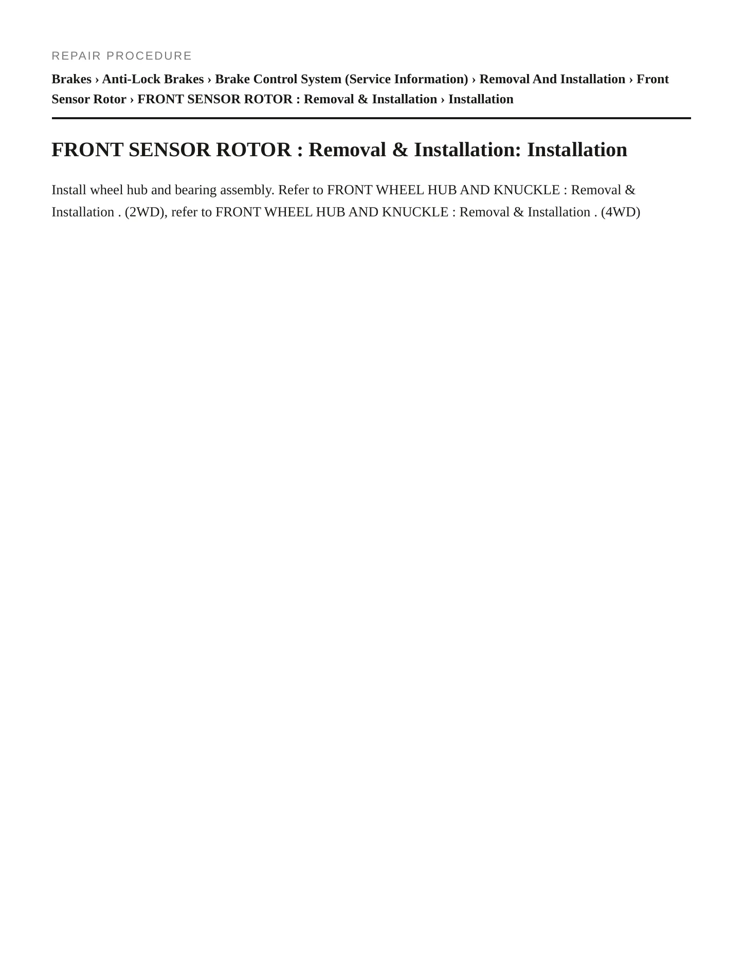 2023 INFINITI QX80 Service and Repair Manual preview page 5