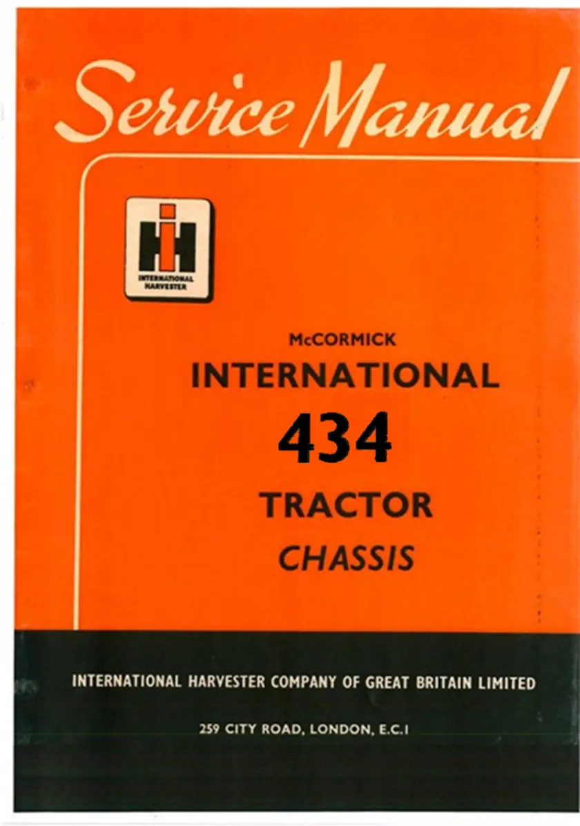 International Harvester 434 Tractor 3 Parts Manual preview page 1