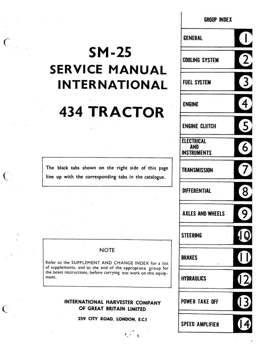 International Harvester 434 Tractor 3 Parts Manual preview page 2