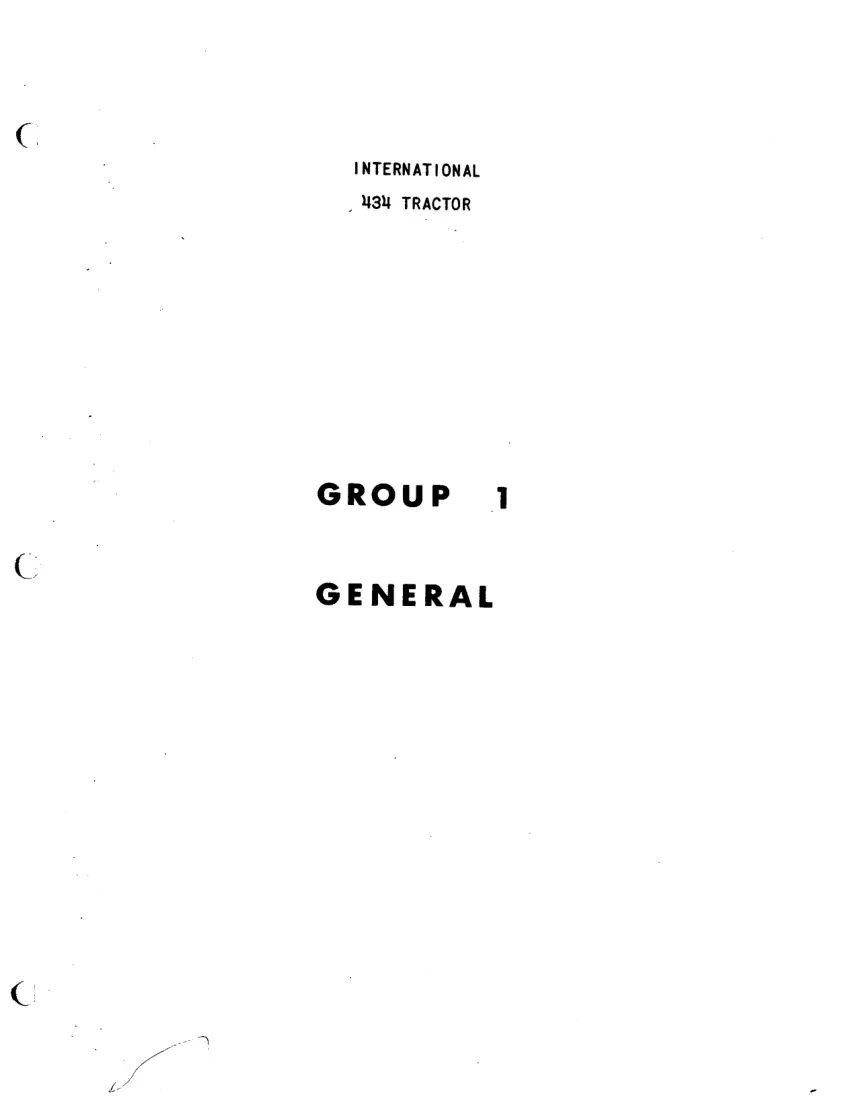 International Harvester 434 Tractor 3 Parts Manual preview page 4