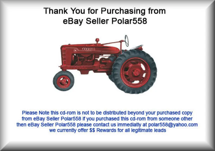 International Harvester Farmall A AV B BN Service & Repair Manual preview page 1