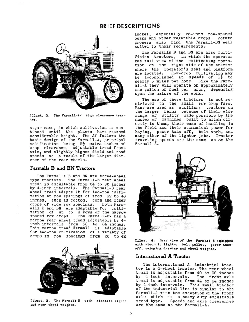 International Harvester Farmall A AV B BN Service & Repair Manual preview page 6