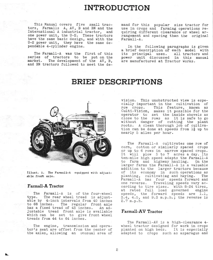 International Harvester Farmall A B Series Tractor Service & Repair Manual preview page 3