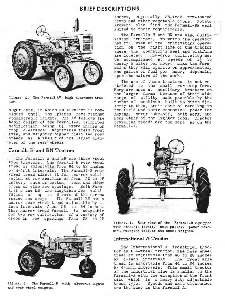 International Harvester Farmall A B Series Tractor Service & Repair Manual preview page 4