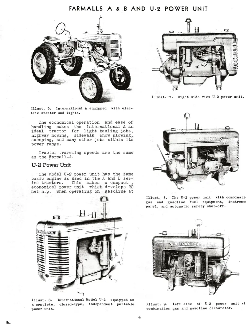 International Harvester Farmall A B Series Tractor Service & Repair Manual preview page 5