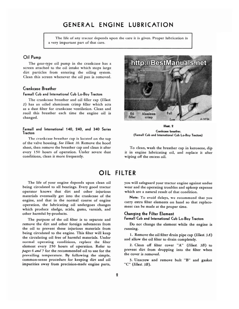 International Harvester Farmall Cub Tractor Preventive Service & Repair Manual preview page 4