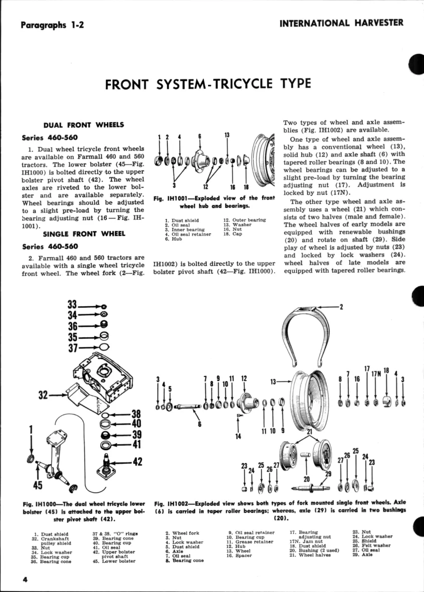 International Harvester Farmall IH 606 Tractor Service & Repair Manual preview page 4