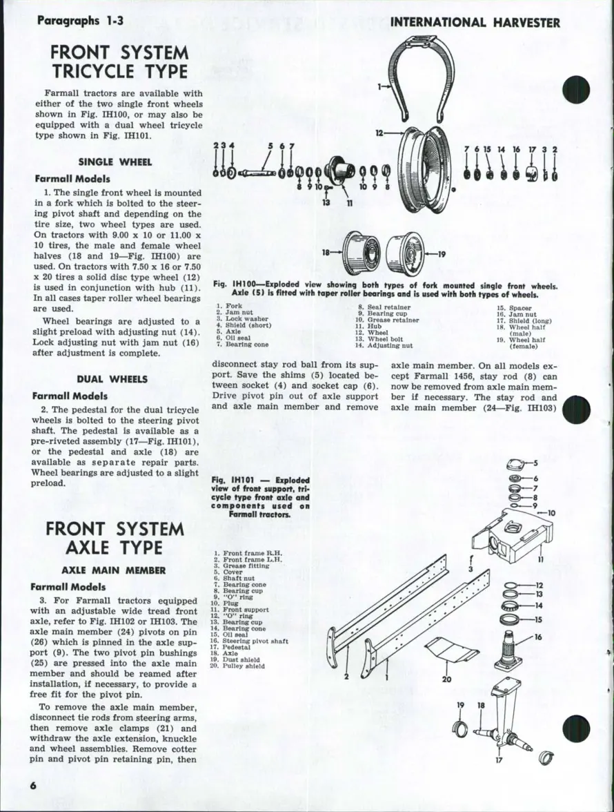 International Harvester IH 2706 2756 2806 2856 Tractor Service & Repair Manual preview page 5