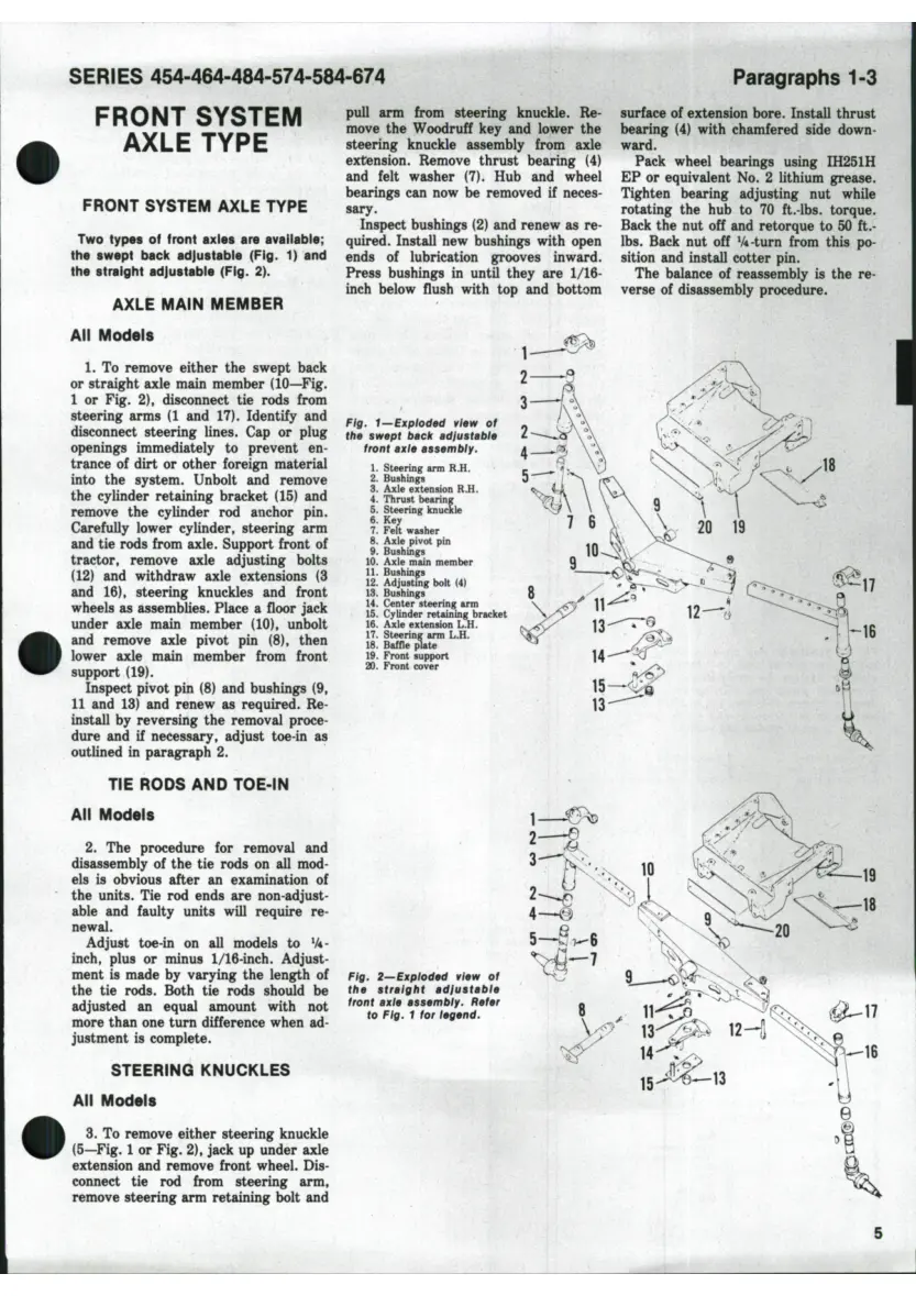 International Harvester IH 484 Service & Repair Manual preview page 4