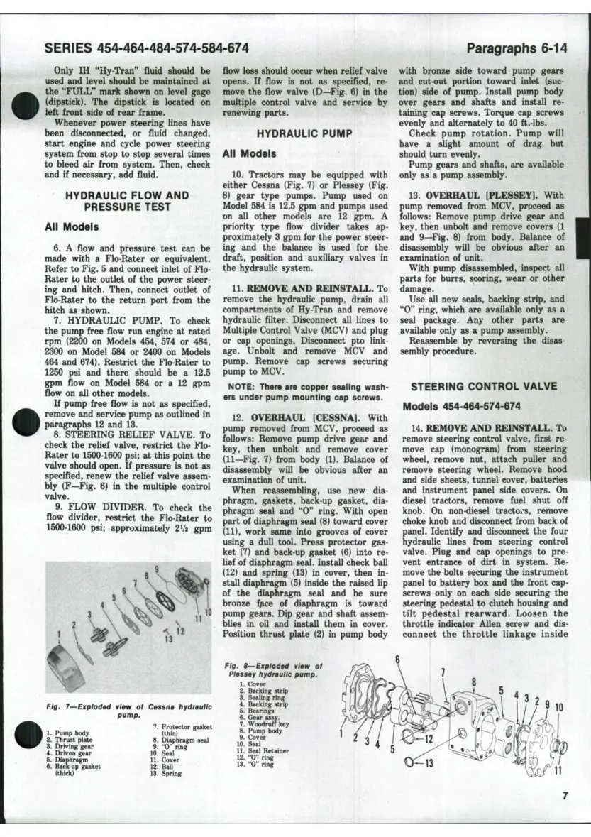 International Harvester IH 484 Service & Repair Manual preview page 6