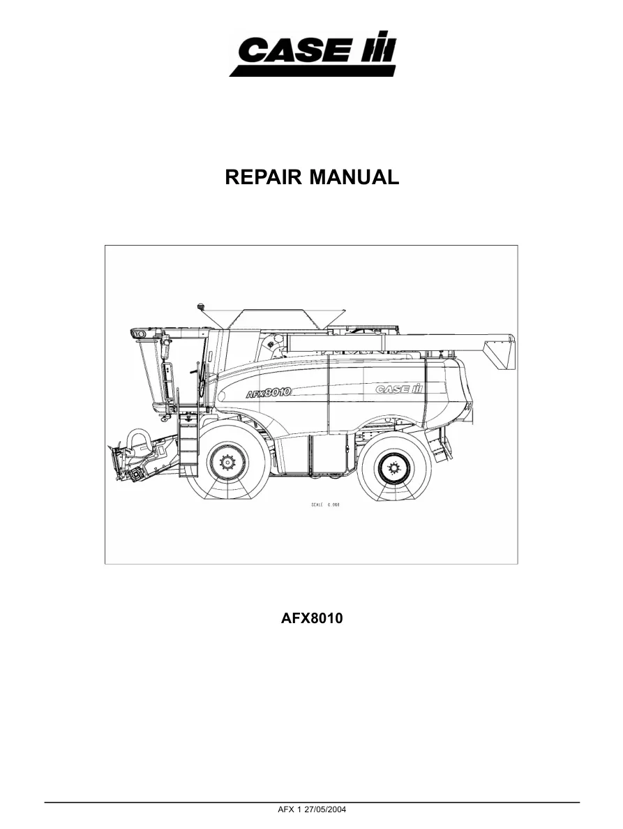 International Harvester IH 8010 Tractor Service & Repair Manual preview page 1