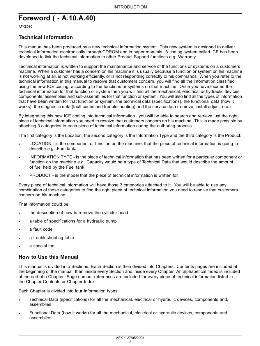 International Harvester IH 8010 Tractor Service & Repair Manual preview page 5