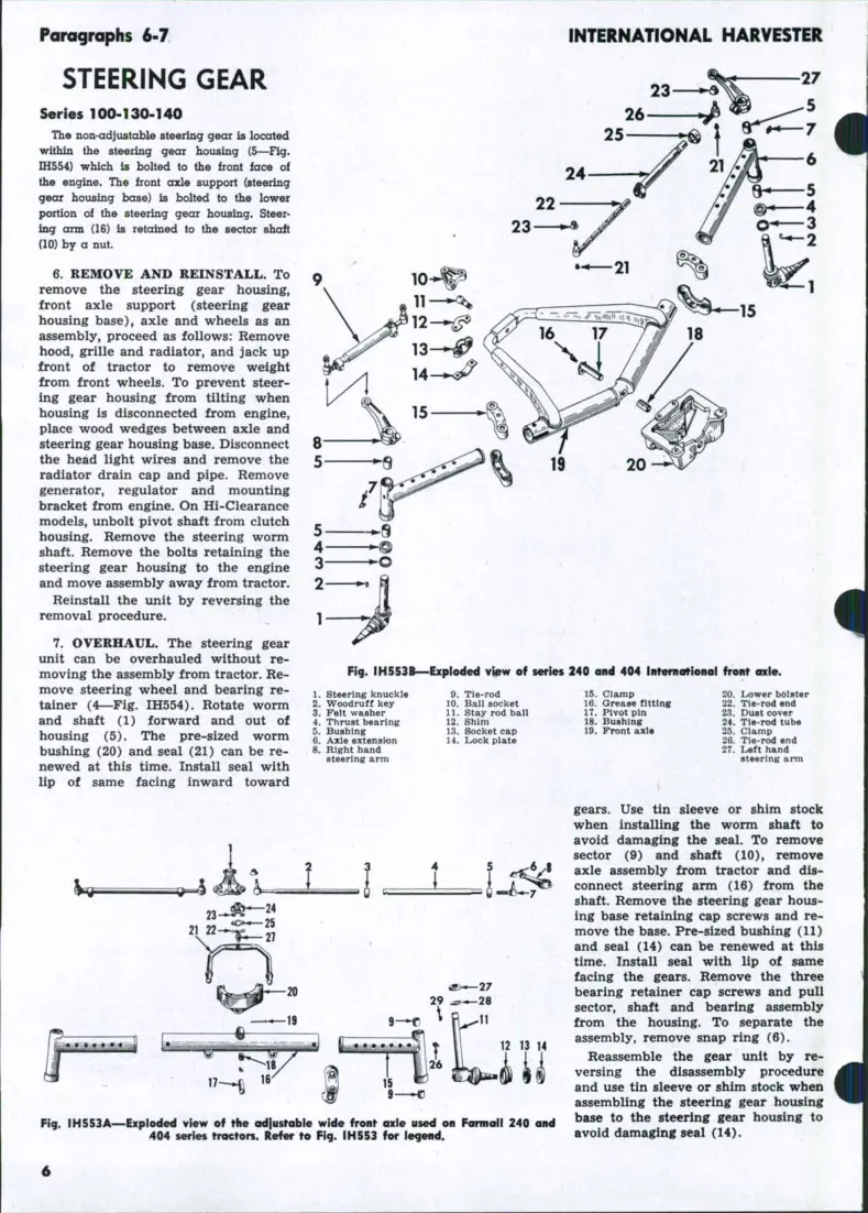 International Harvester IH Farmall 100-130-140-200-230-240-404-2404 Service & Repair Manual preview page 5